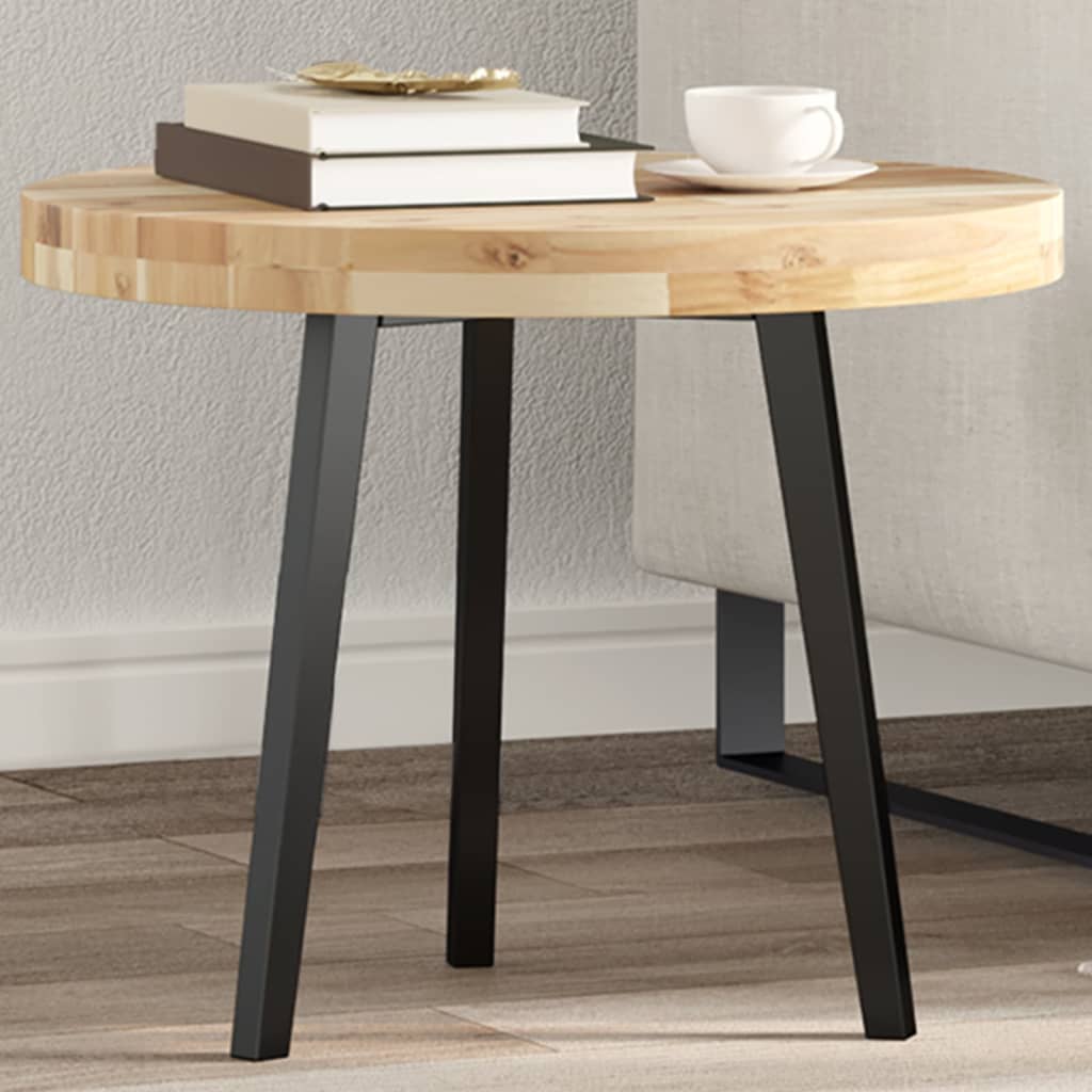 Tischplatte Rund Ø40x2 cm Massivholz Akazie