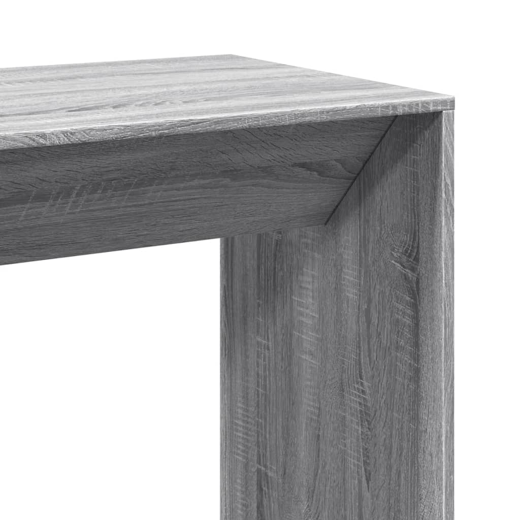 Bartisch Schwarz Eichen-Optik 102 x 50 x 103,5 cm Holzwerkstoff