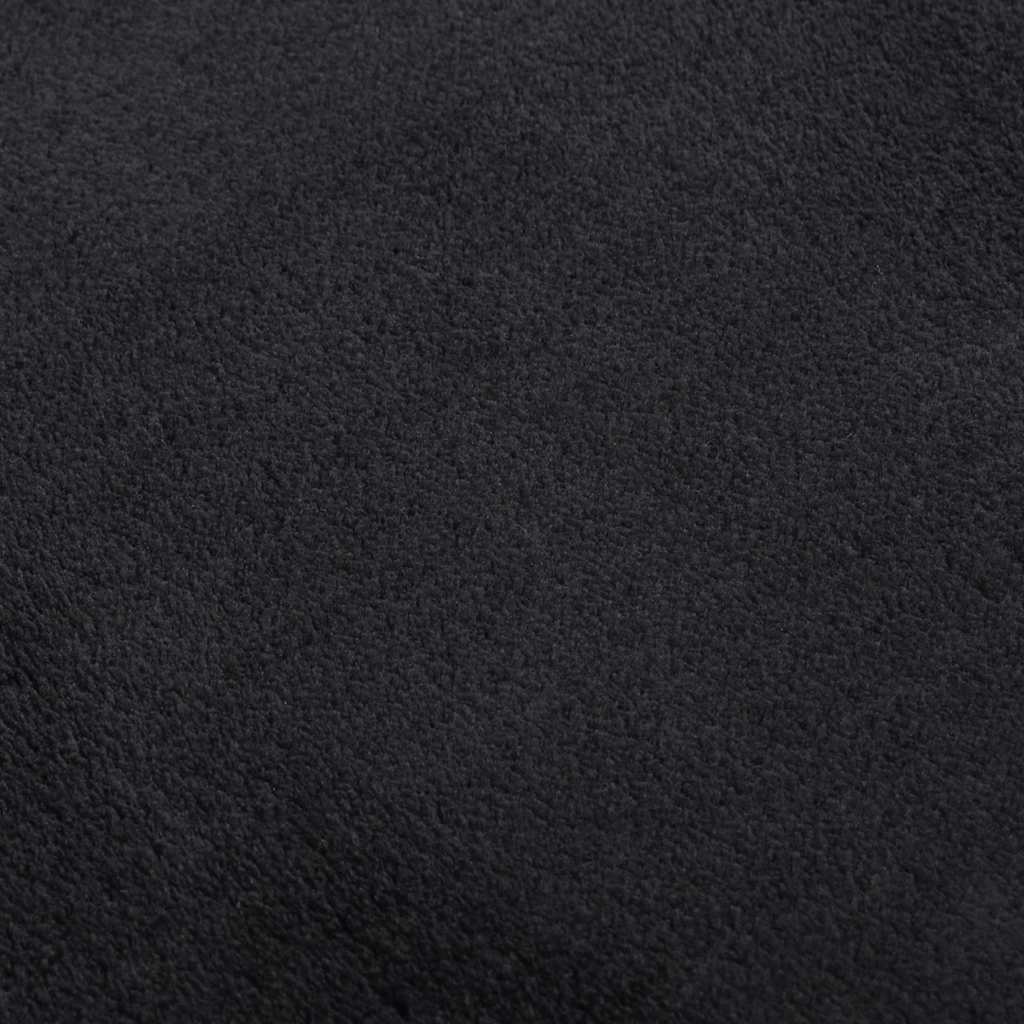 Shaggy-Teppich Schwarz 240x305 cm Polyester