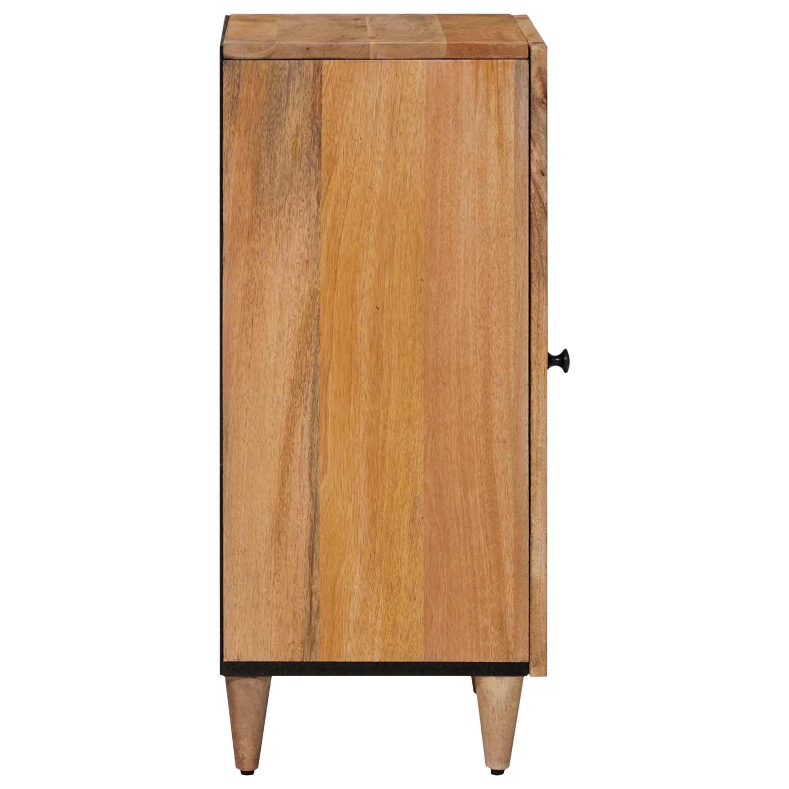 Sideboard mit Speicher Walnuss 40 x 33 x 75 cm Massivholz Mango