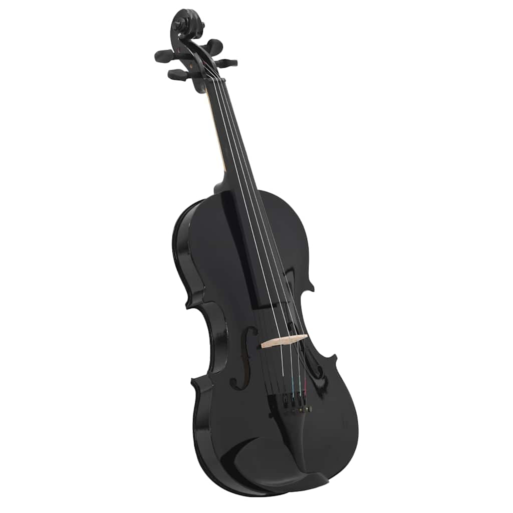 Violine Komplettset mit Bogen und Kinnhalter Dunkles Holz 4/4