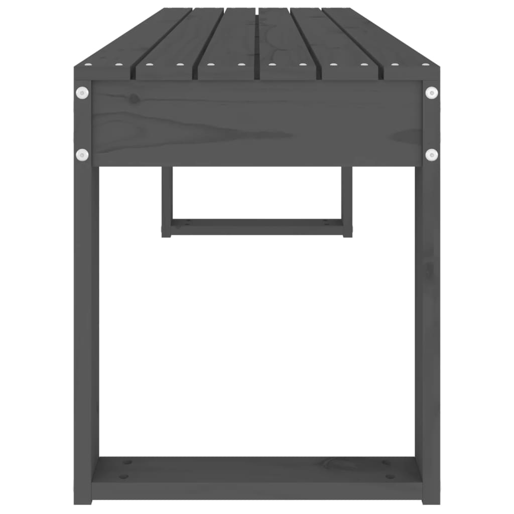 Gartenbank 80x38x45 cm Massivholz Kiefer
