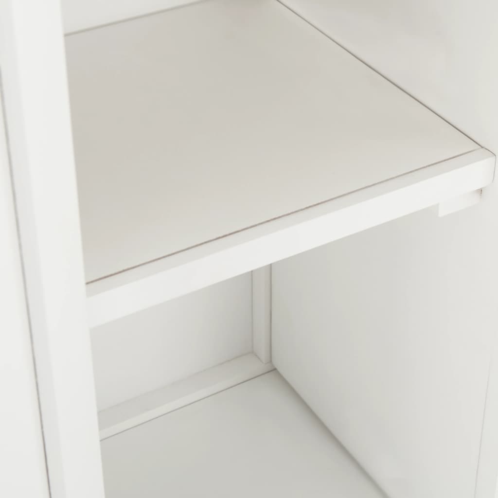 Weinschrank für 11 Flaschen 80 x 32 x 80 cm Eiche Massivholz