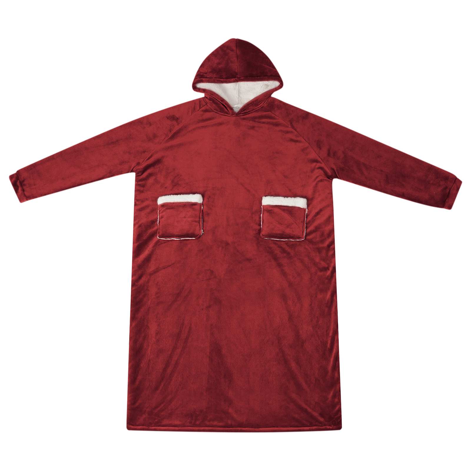 Decken-Hoodie Beige M Fleece und Flanell