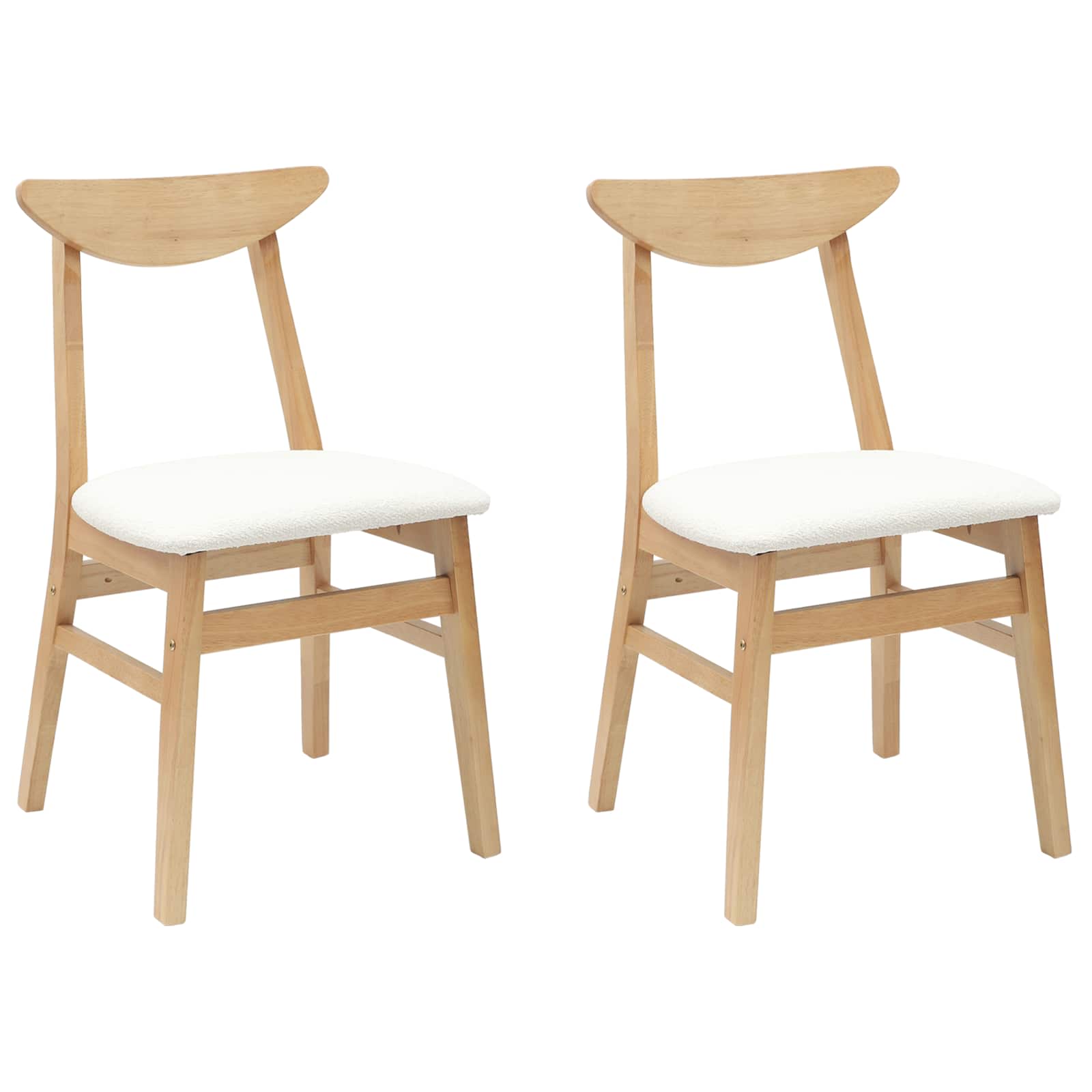 Esszimmerstühle 2 pcs Hellbraun 42 x 47.5 x 81 cm