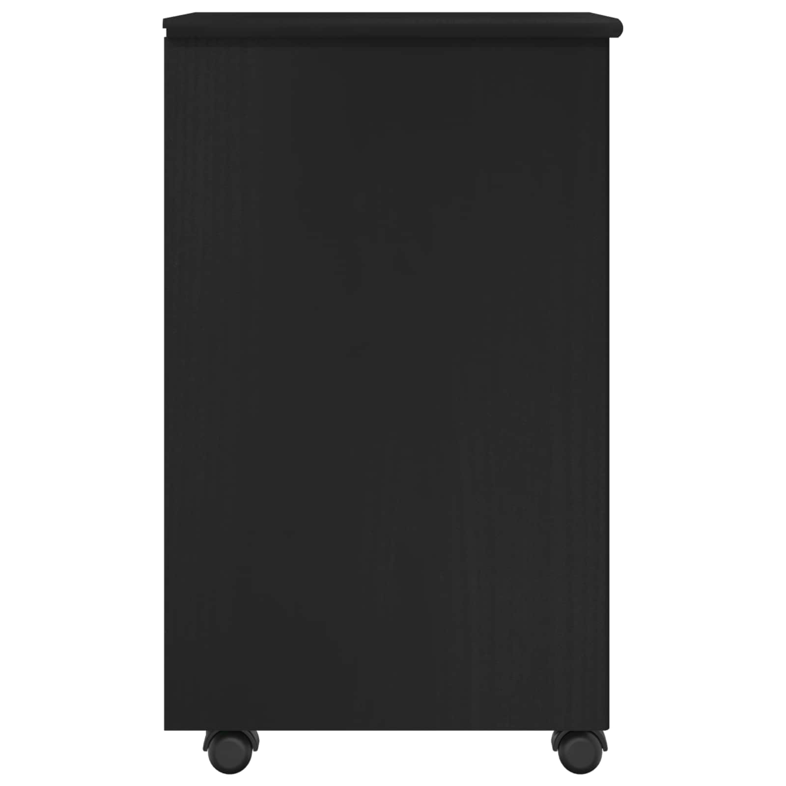 Rollschrank Honigbraun 34 x 39 x 65,5 cm Massivholz Kiefer