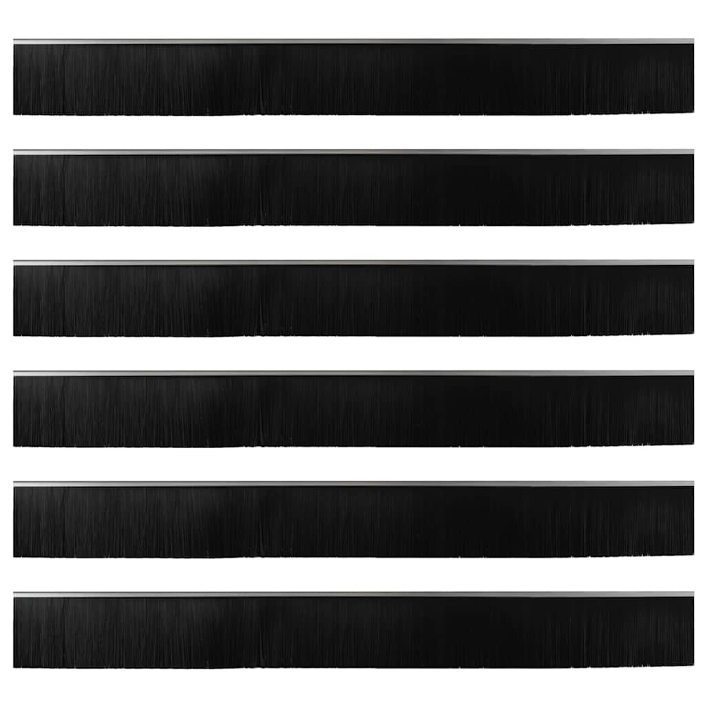 Aufsteck Türbürstendichtungen 2 pcs Braun 100 cm