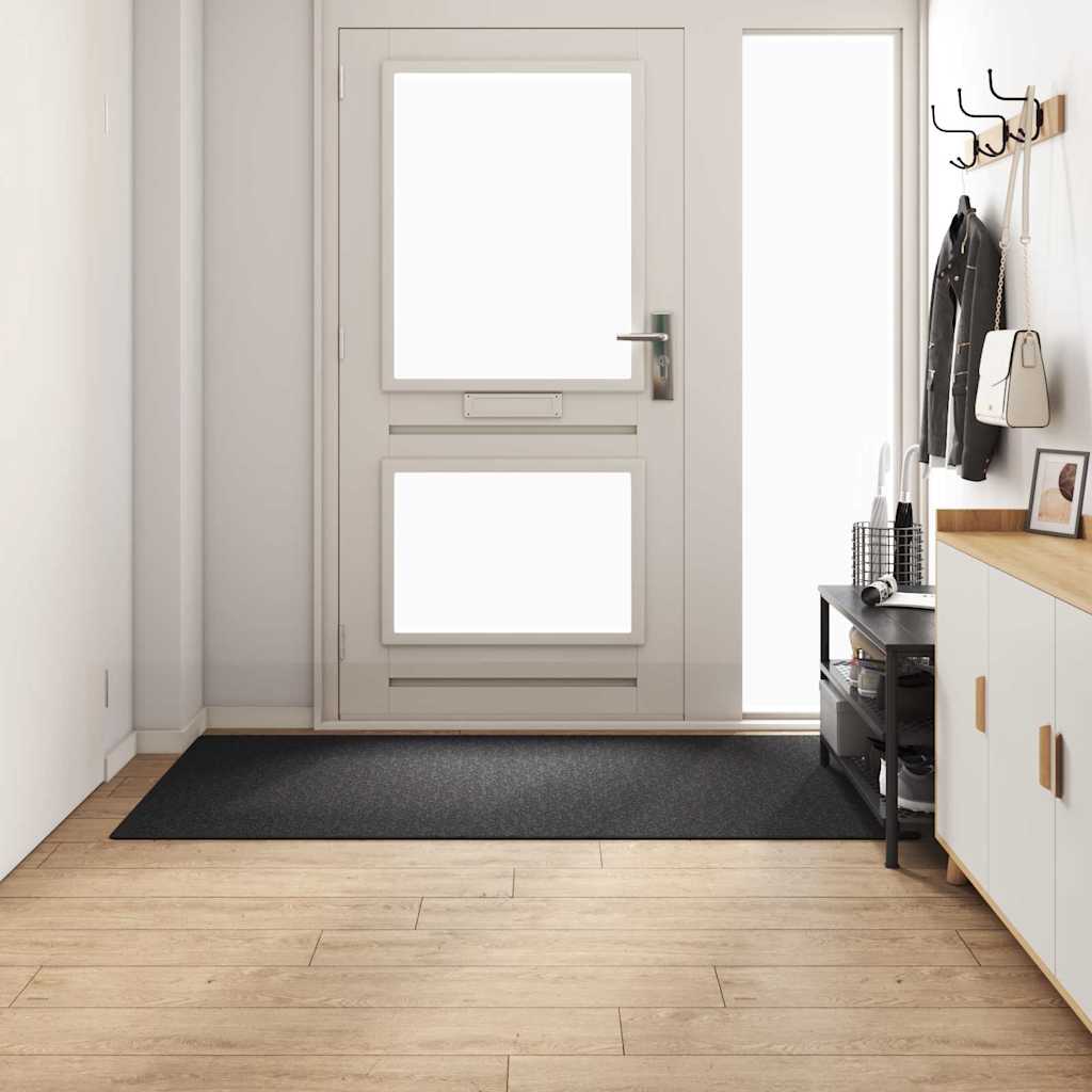 Teppichläufer Anthrazit 80 x 500 cm 100% Polypropylen