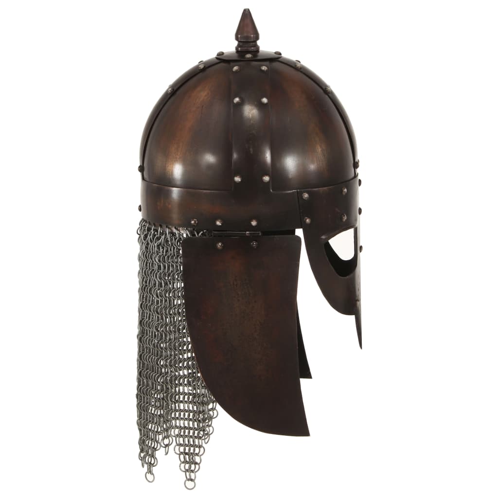 Preußische Pickelhaube Antik Replik für LARP Schwarz Stahl