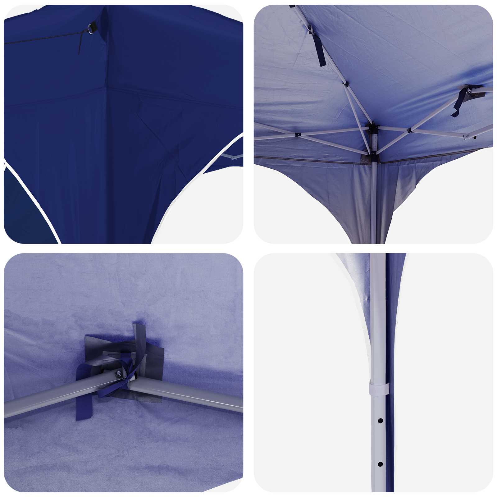 Pop-up Partyzelt 290 x 290 x 245 cm Creme
