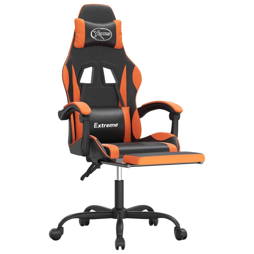 Gaming-Stuhl Schwarz und Golden Kunstleder