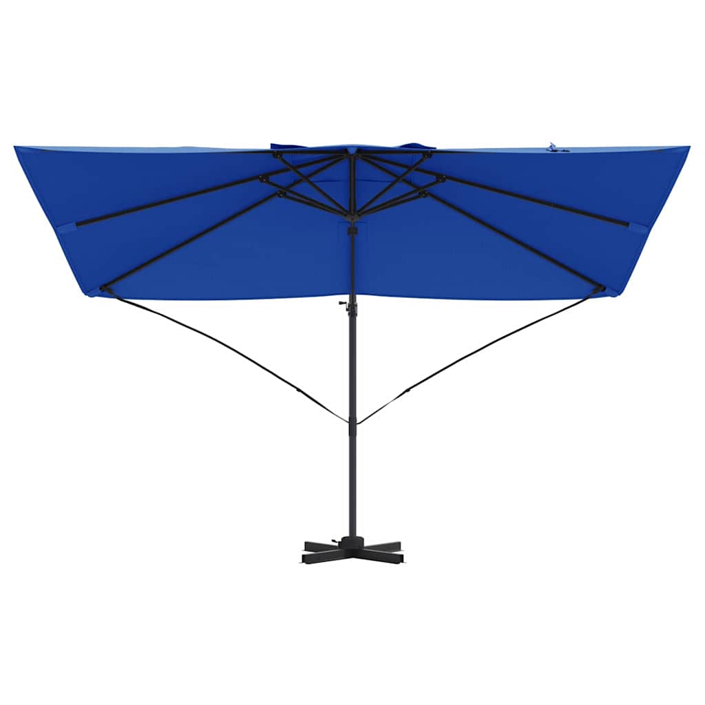 Sonnenschirm Sand 351 x 250 x 260 cm Polyester und Aluminium