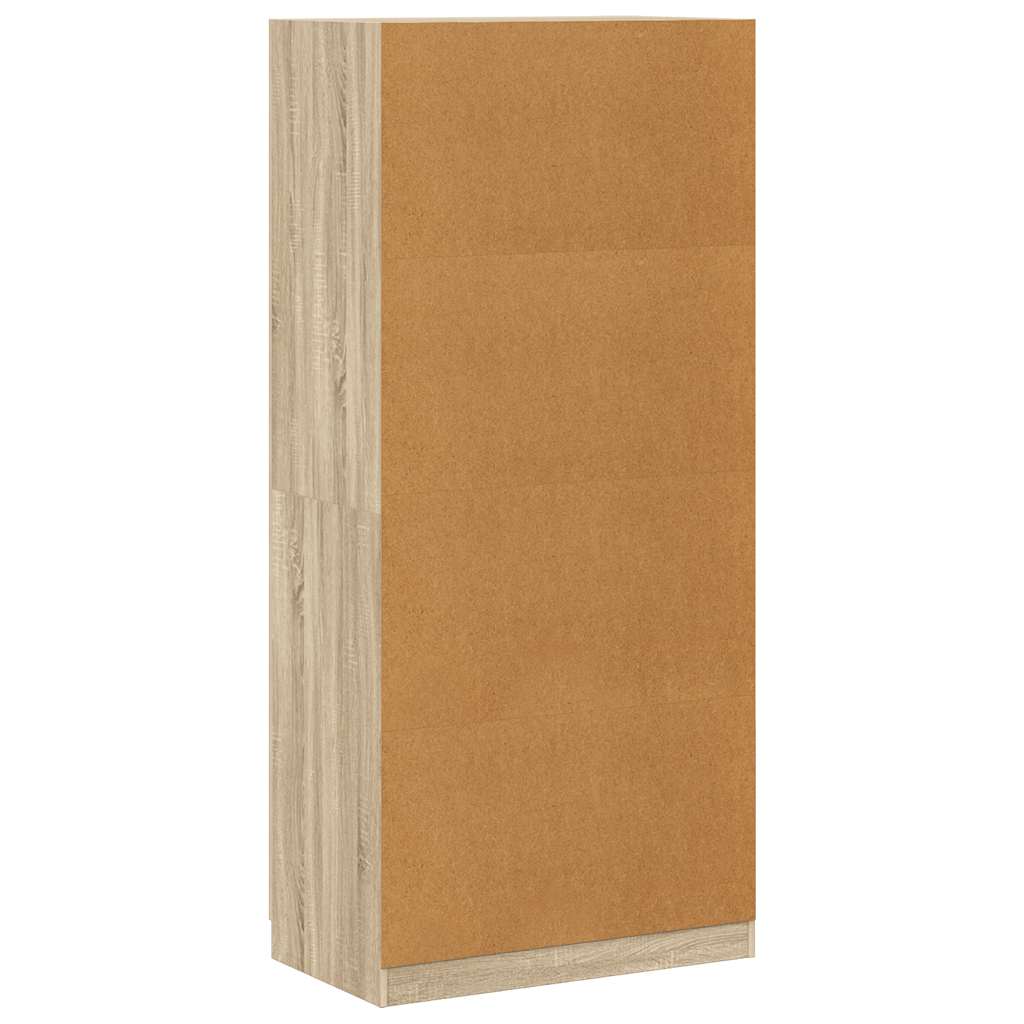 Kleiderschrank Weiß 90x52x200 cm Holzwerkstoff