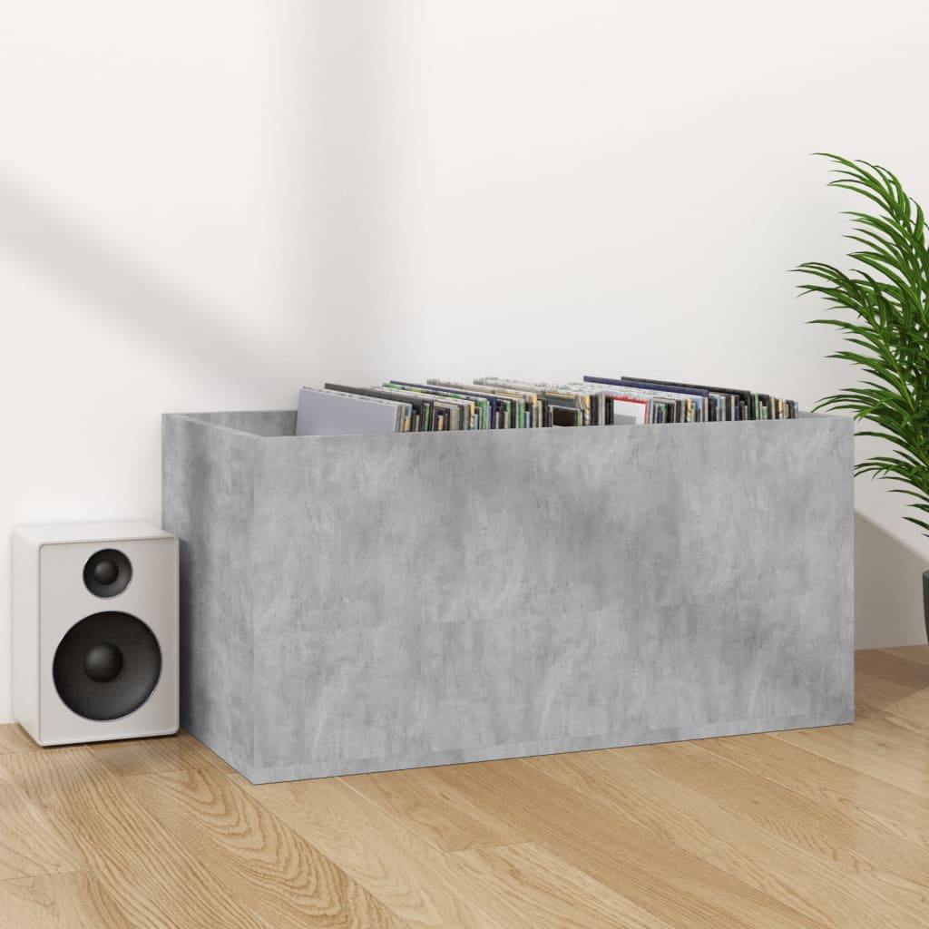 Schallplatten-Aufbewahrungsbox Weiß 71x34x36 cm Holzwerkstoff