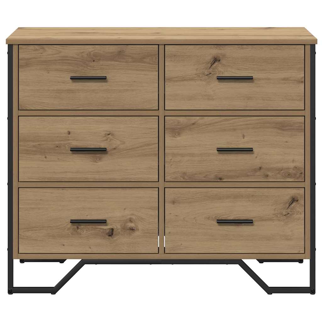 Kommode Schwarz 91x35,5x74,5 cm Holzwerkstoff