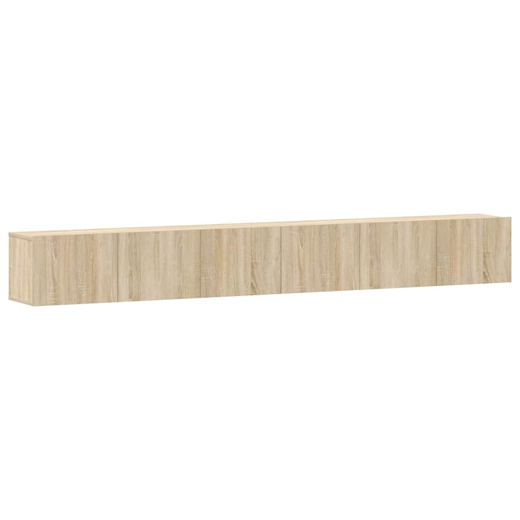 3-tlg. TV-Schrank-Set Weiß Holzwerkstoff