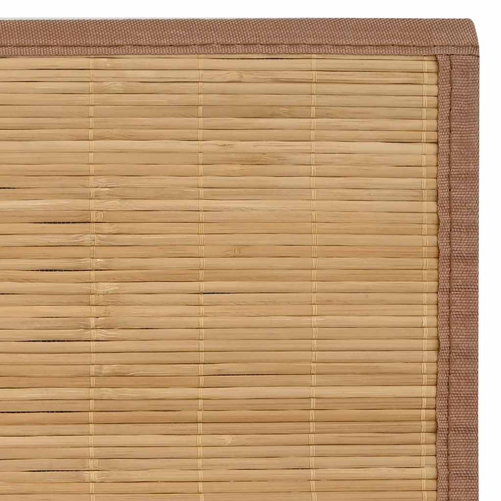 Teppich Bambus 100 x 160 cm Natur