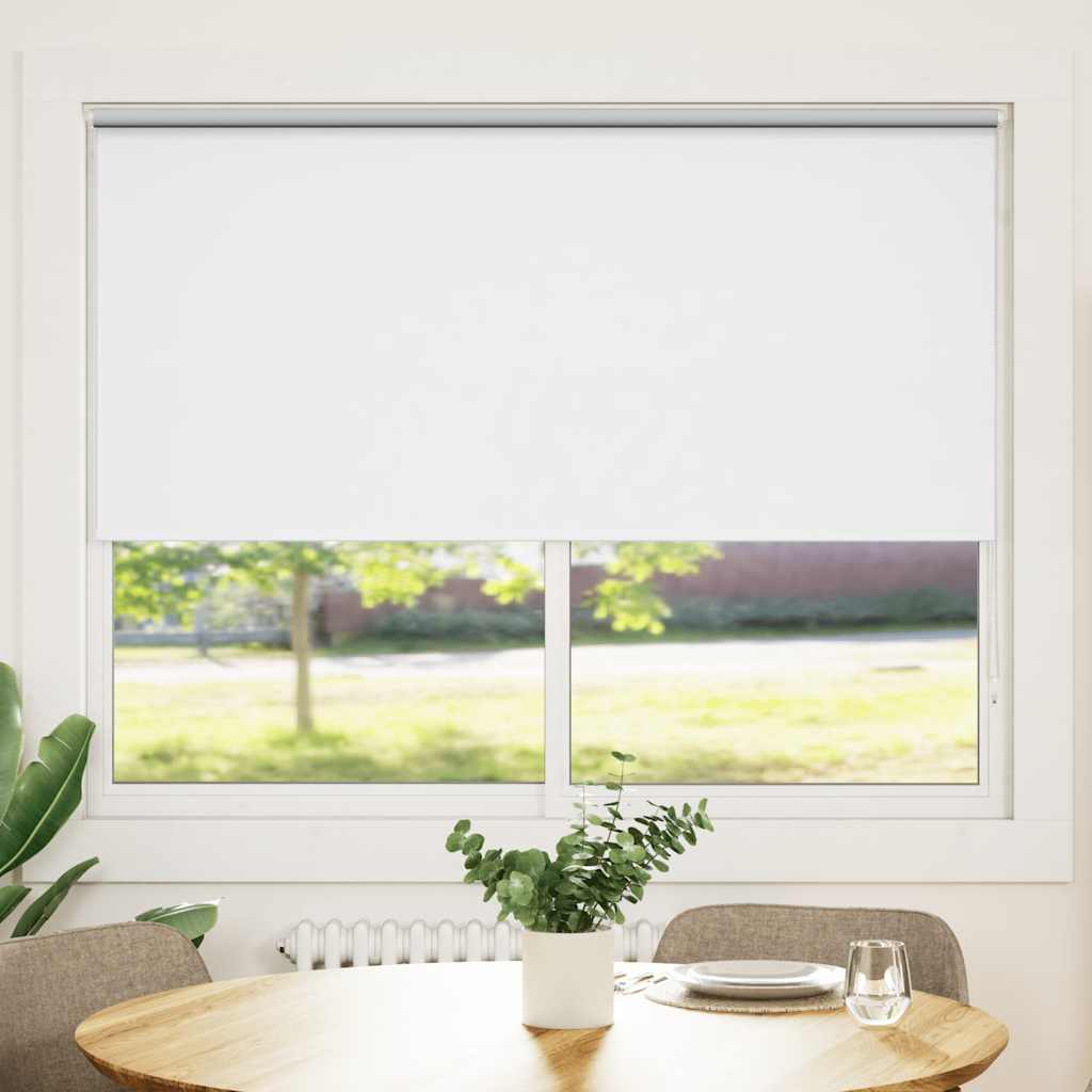 Verdunkelungsrollo 84,4 x 175 cm, Stoffbreite 80 cm, Weiß