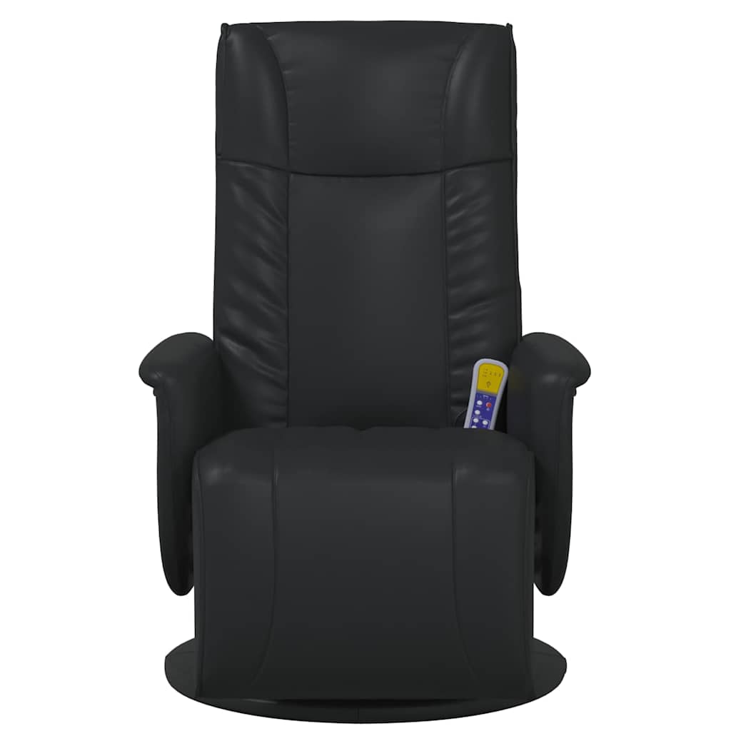 Schwenkbarer Massagesessel Schwarz 71 x 90 x 105 cm Kunstleder