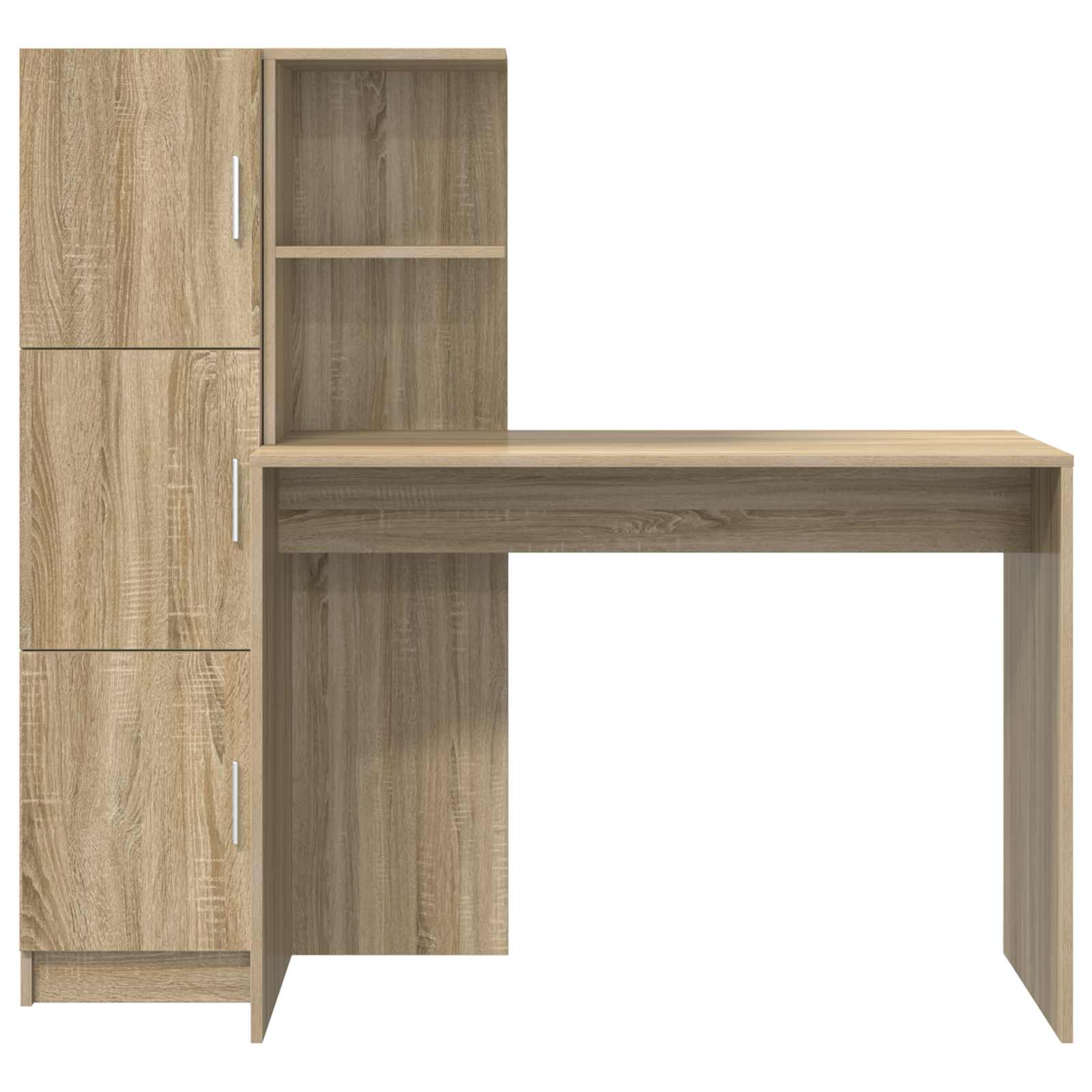 Schreibtisch 2 pcs Beton Grau