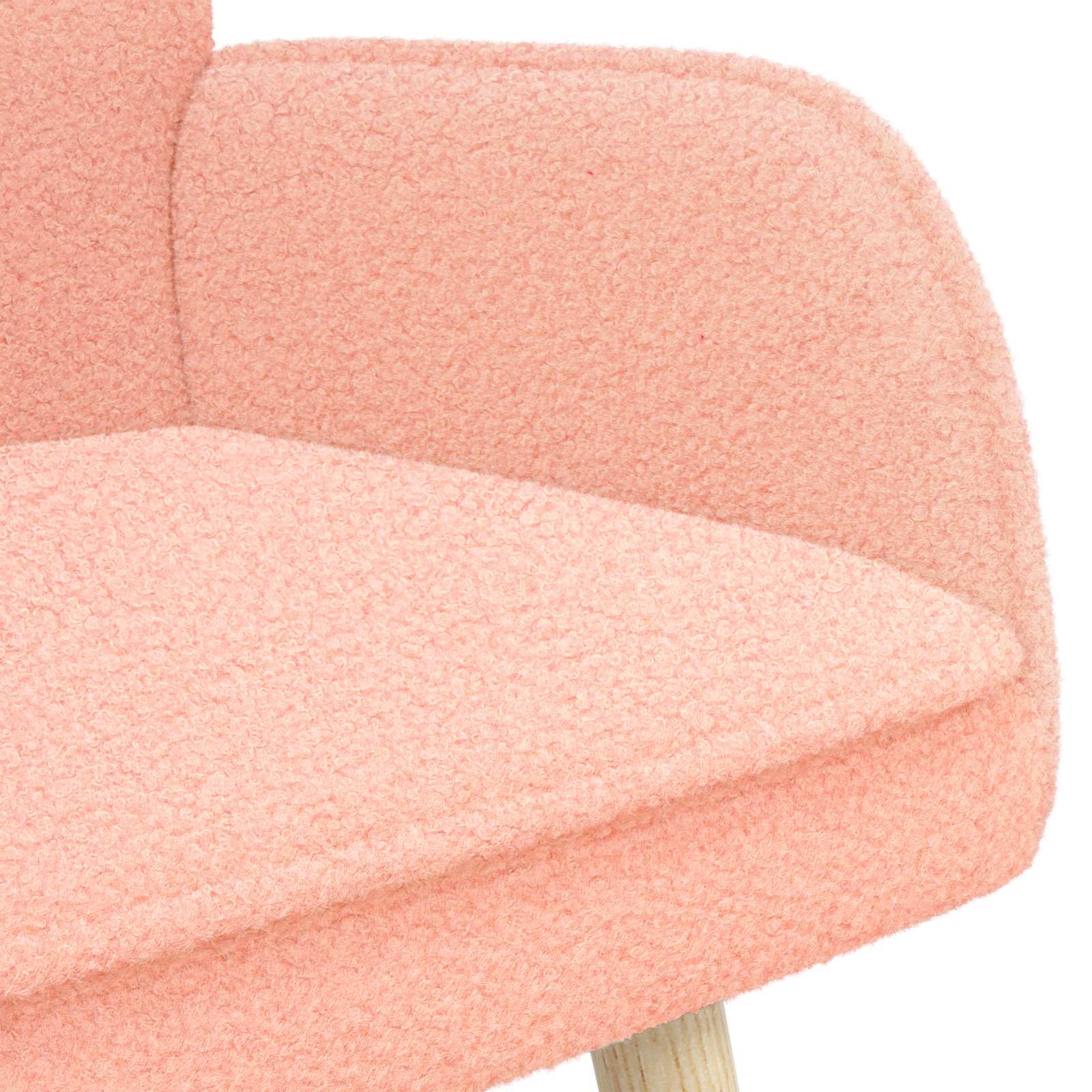 2-Sitzer Sofa Hellgrau 115 x 61 x 87 cm Bouclé