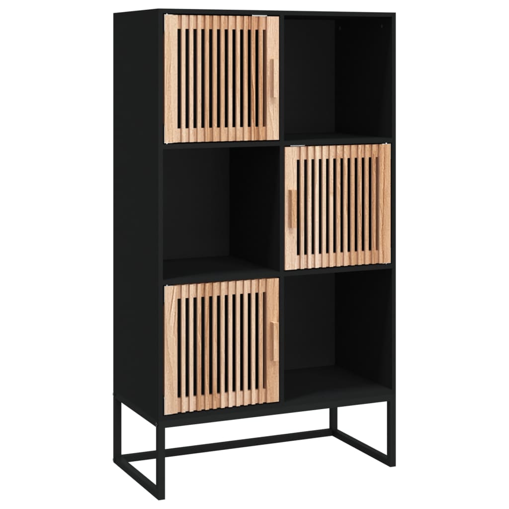 Highboard Weiß 70x35x125 cm Holzwerkstoff