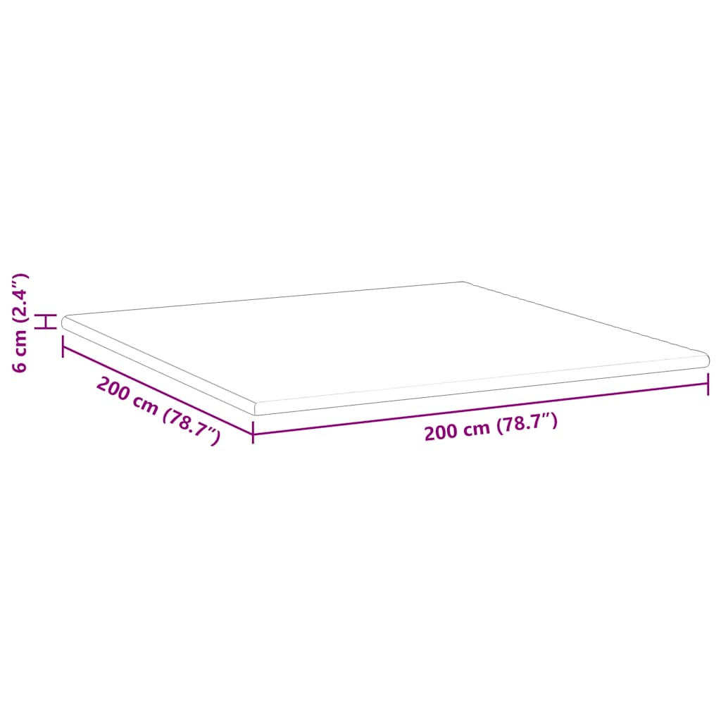 Matratzenauflage Weiß 80 x 200 cm Jacquard Stoff