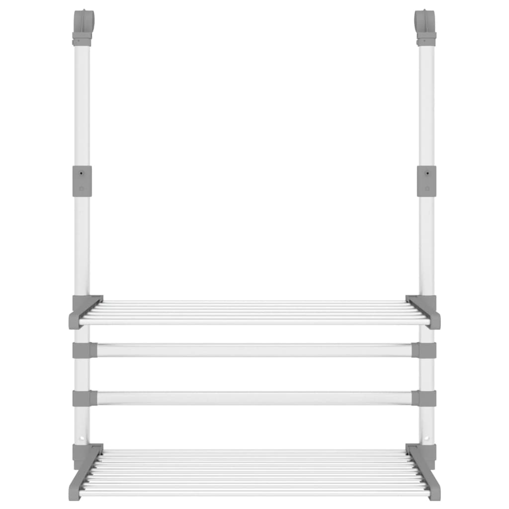 Wäschetrockner für Balkon 89x25x(60-95) cm Aluminium