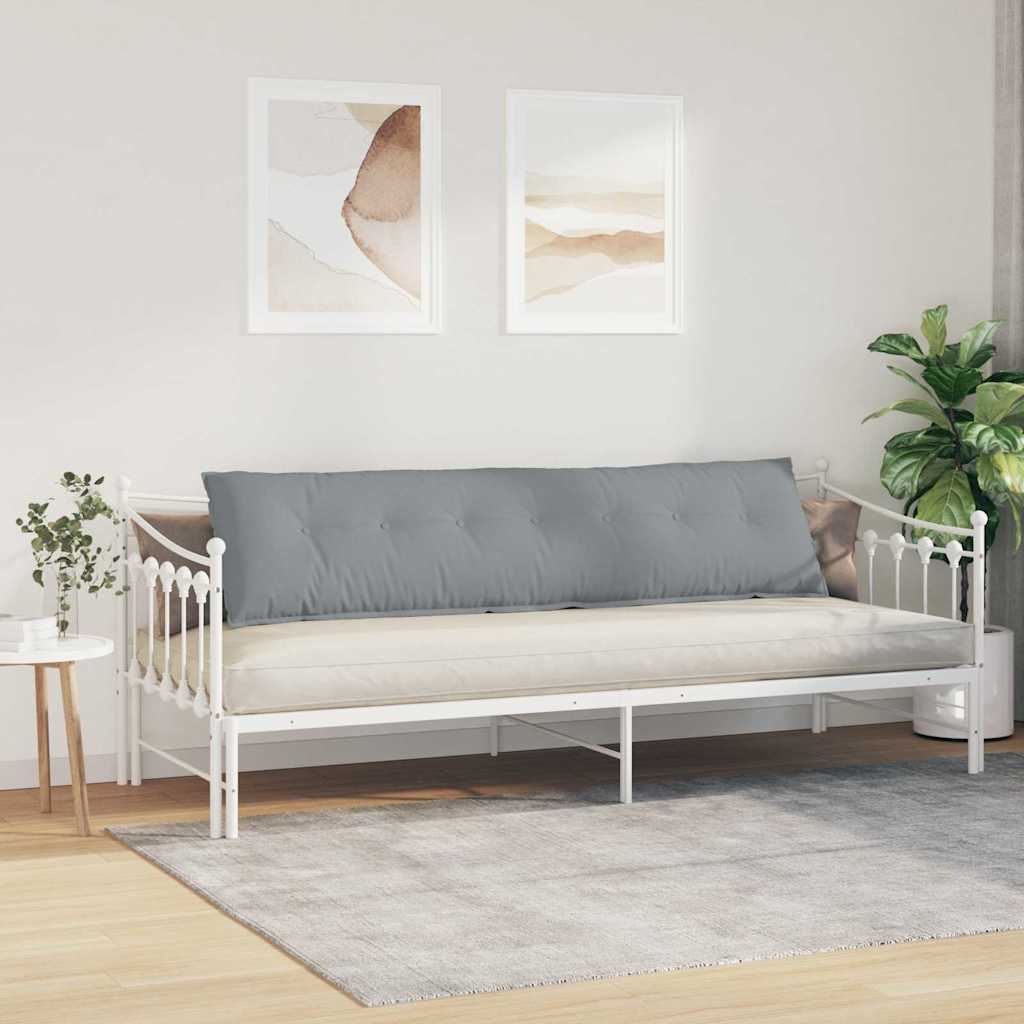 Rückenkissen Hellgrau 50 x 19 x 45 cm Stoff