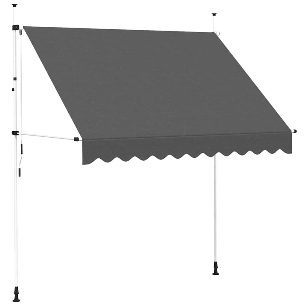 Einziehbare Markise Handbetrieben 150 cm Anthrazit