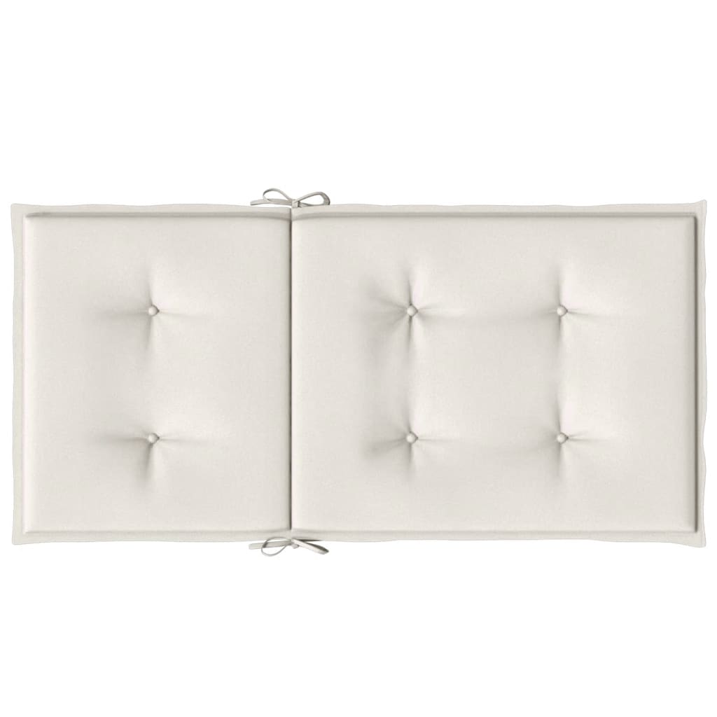 Niedriglehner-Auflagen 2 Stk Melange Anthrazit 100x50x7cm Stoff