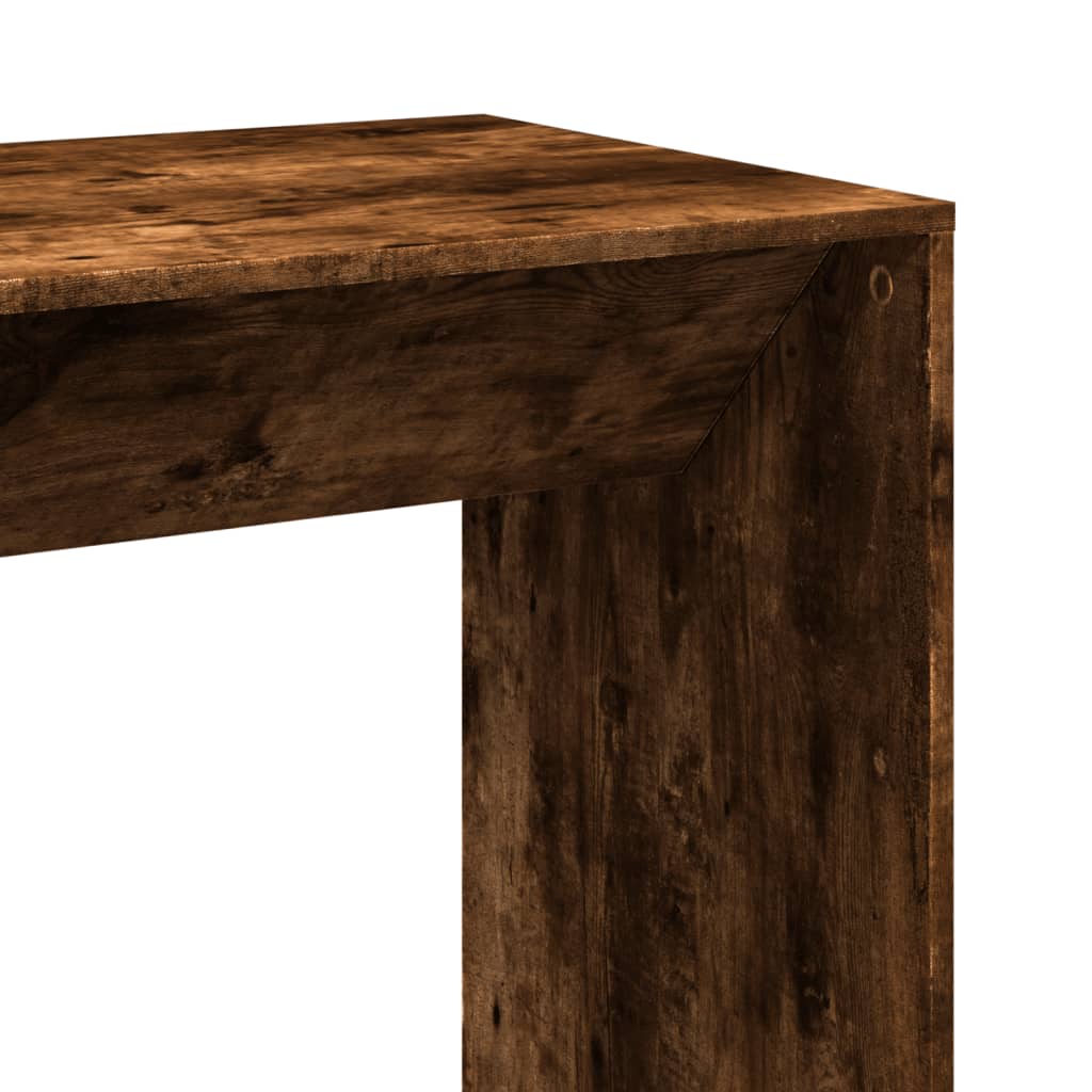 Bartisch Schwarz Eichen-Optik 102 x 50 x 103,5 cm Holzwerkstoff
