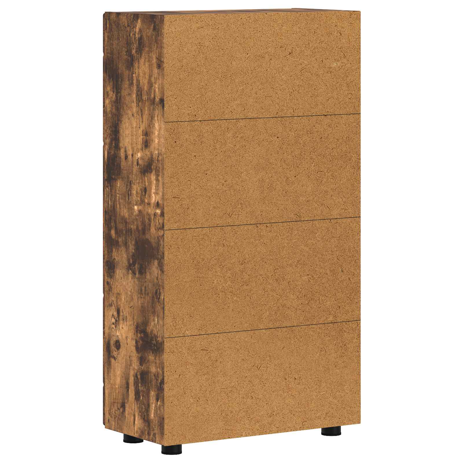 Highboard mit Regal FLORIN Weiß 60 x 35 x 182 cm Holzwerkstoff