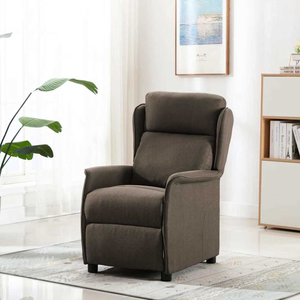 Massagesessel mit Kissen Hellgrau 93,5 x 67,5 x 101,5 cm Stoff