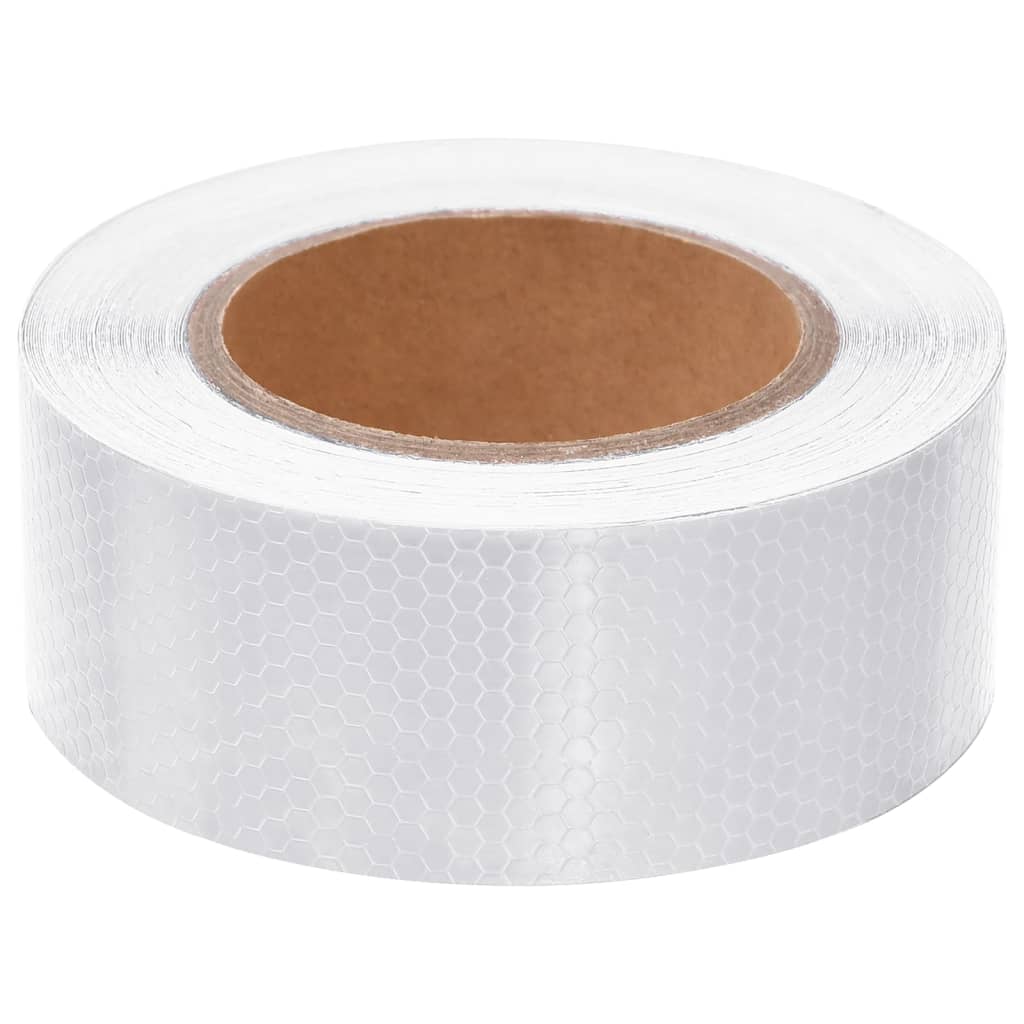 Reflektorband Weiß 2,5 cmx20 m PVC