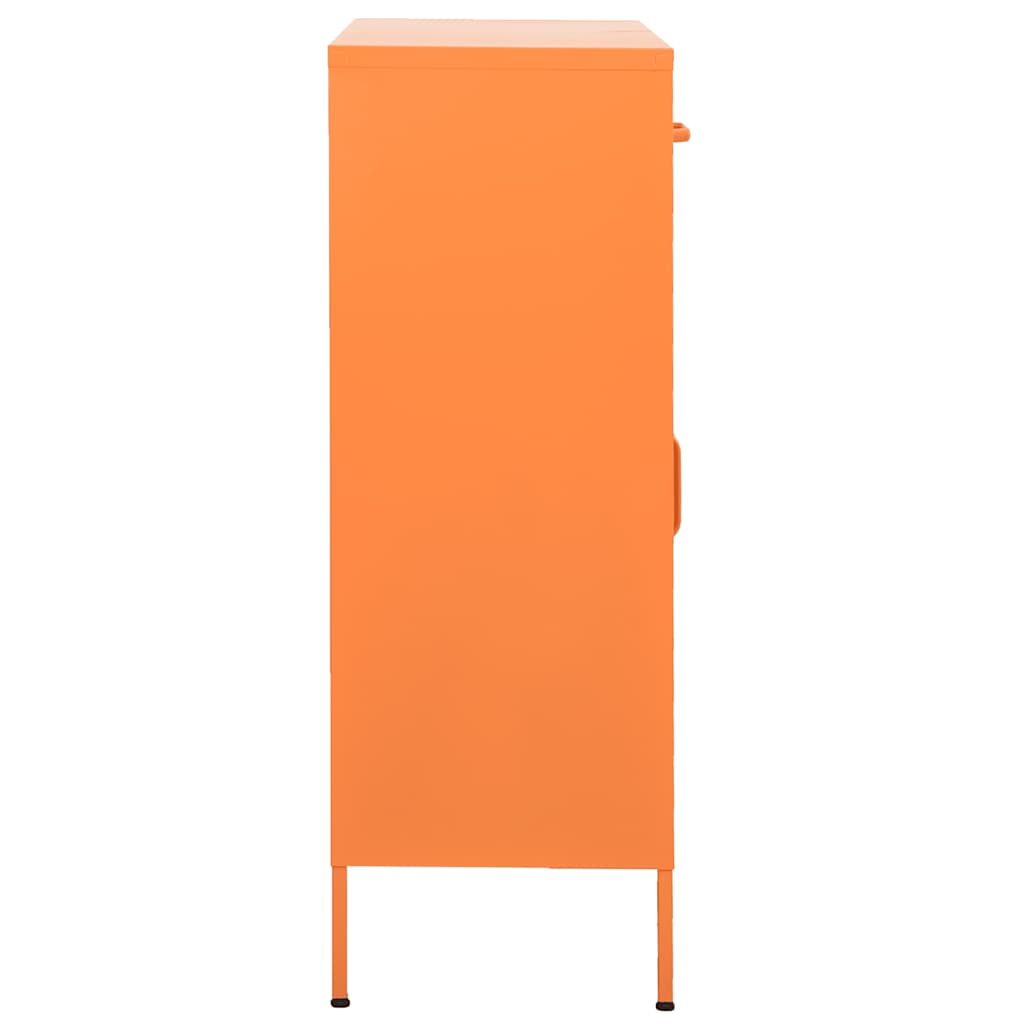 Beistellschrank Olivgrün 80x35x101,5 cm Stahl