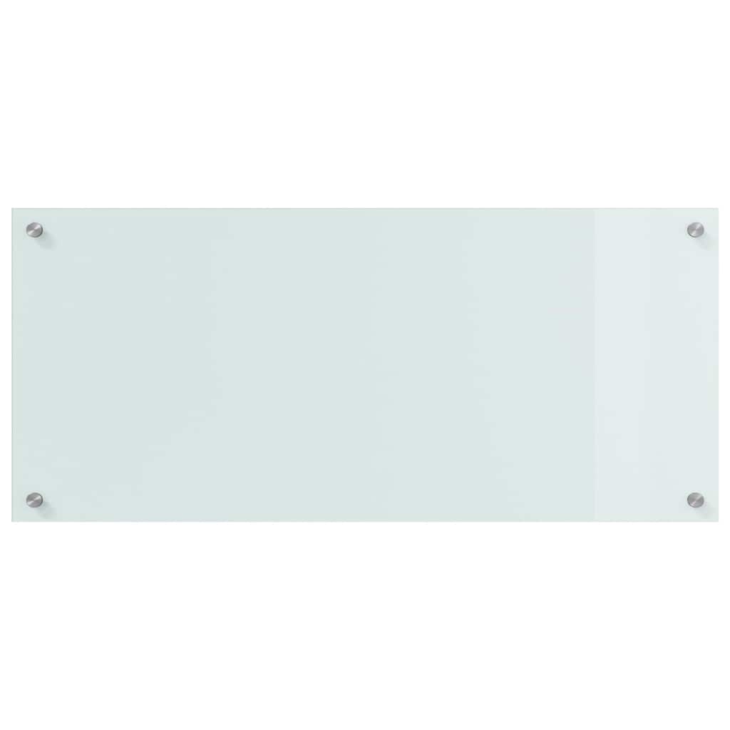 Küchenrückwand 2 pcs Weiß 70 x 40 cm Gehärtetes Glas