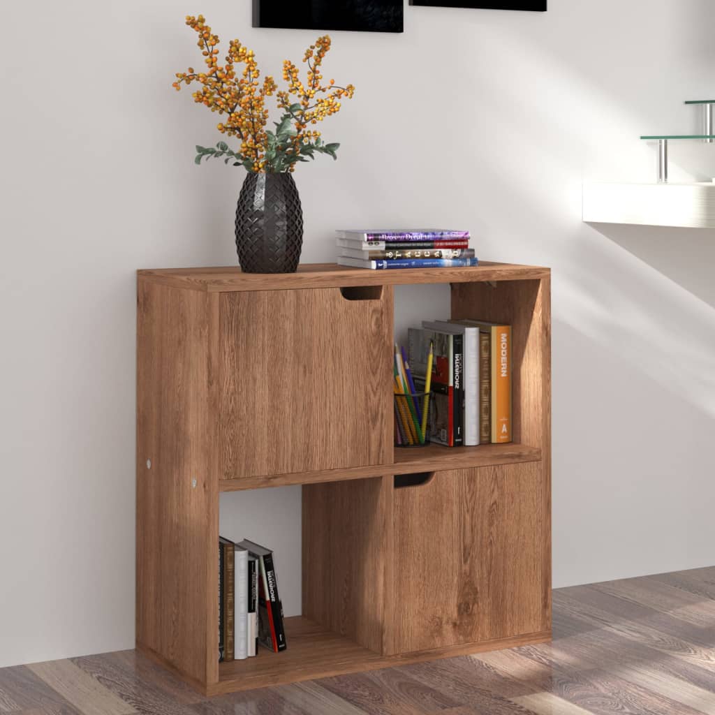 Bücherregal Grau Sonoma-Eiche 60x27,5x59,5 cm Holzwerkstoff