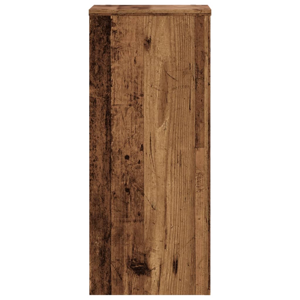 Pflanzenständer 2 Stk. Weiß 33x33x100 cm Holzwerkstoff