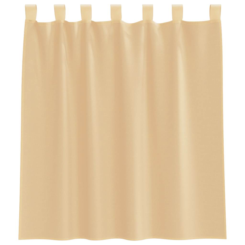 Voile Vorhänge mit Ösen 2 Stk. Apfelgrün 140x140 cm