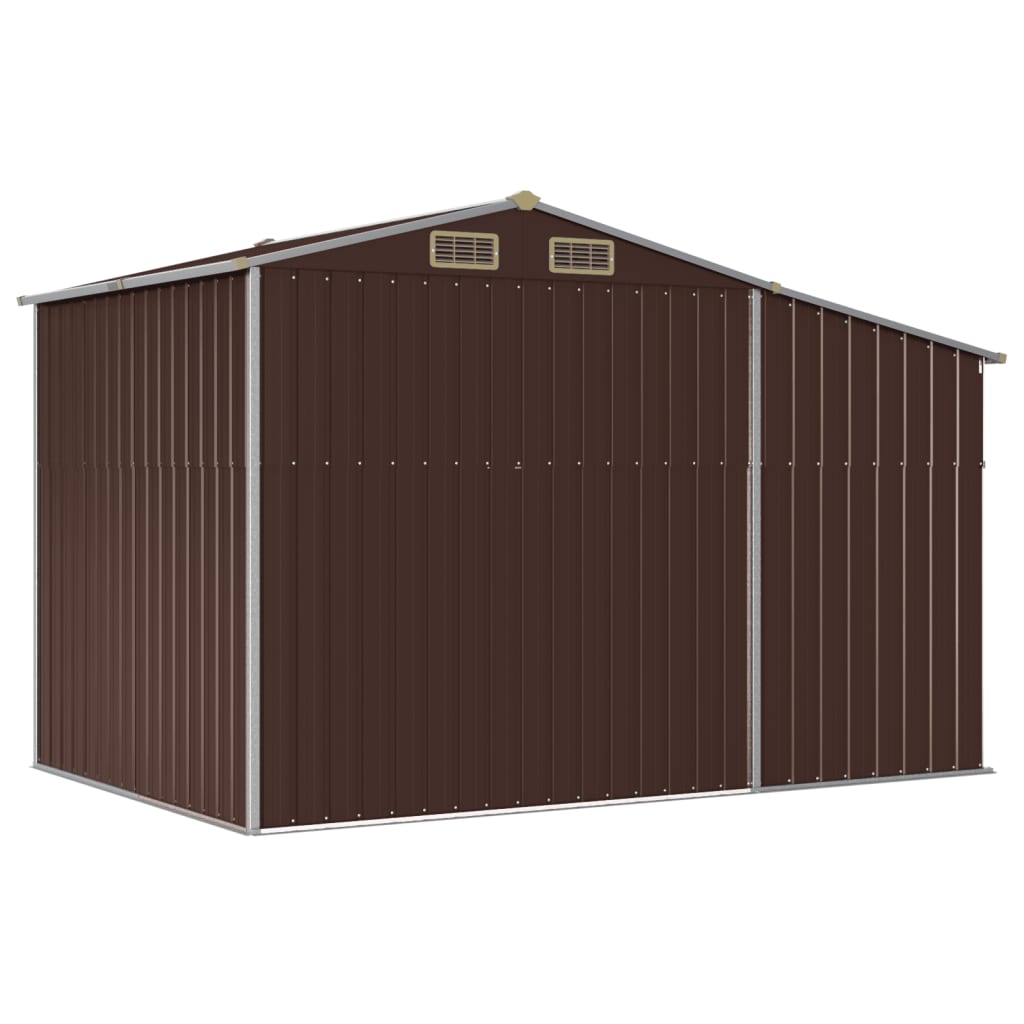 Gerätehaus Grün 277x192,5x179 cm Verzinkter Stahl