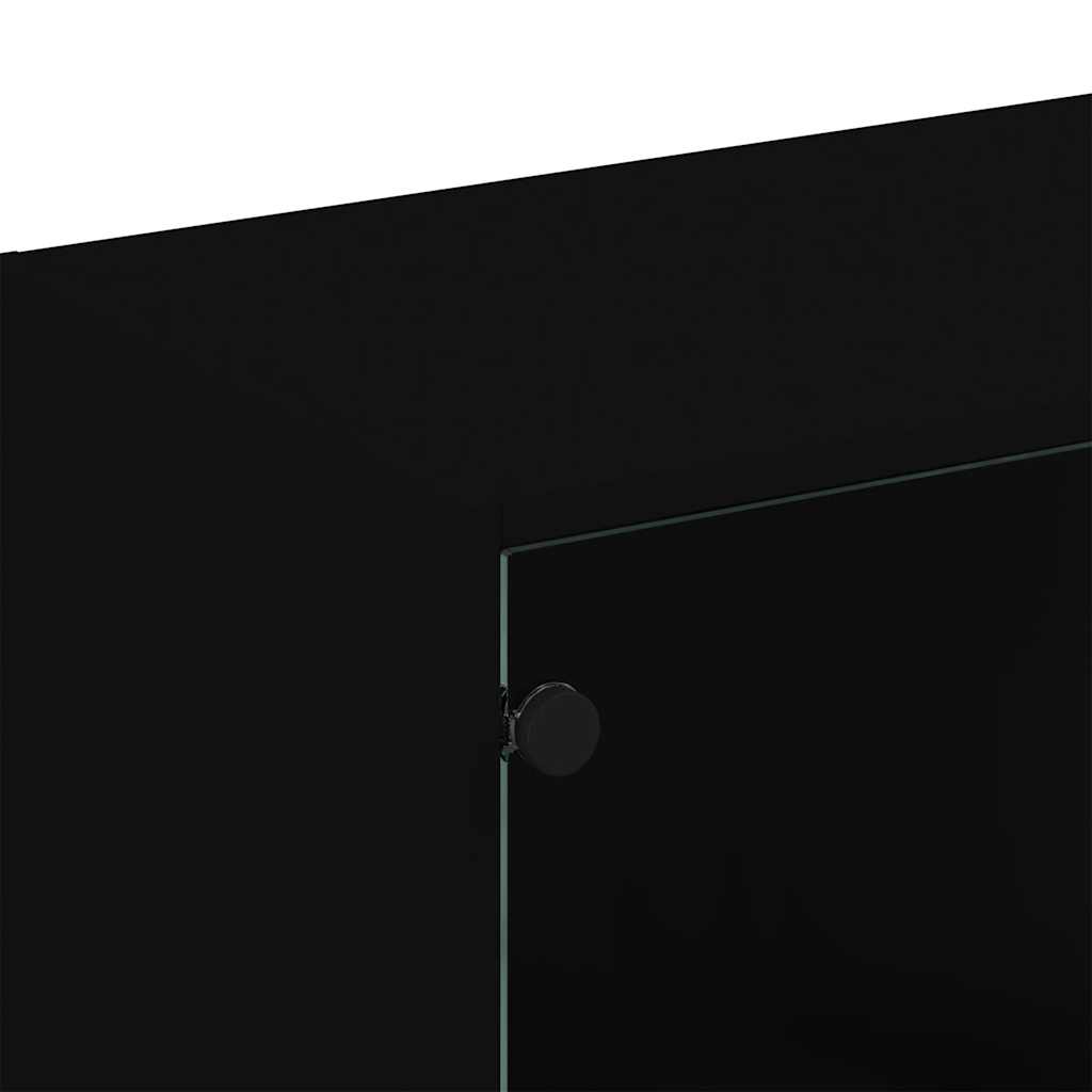 Bücherregal mit Türen Weiß 136x37x109 cm Holzwerkstoff