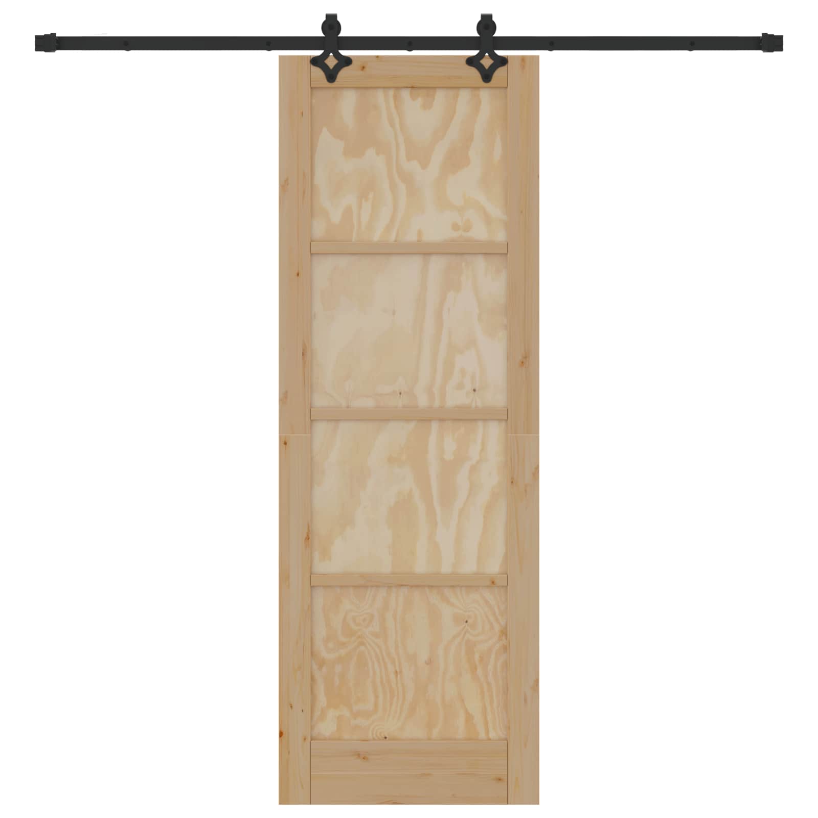 Schiebetür ORKDAL Natur 61 x 198,5 cm Massives Kiefernholz