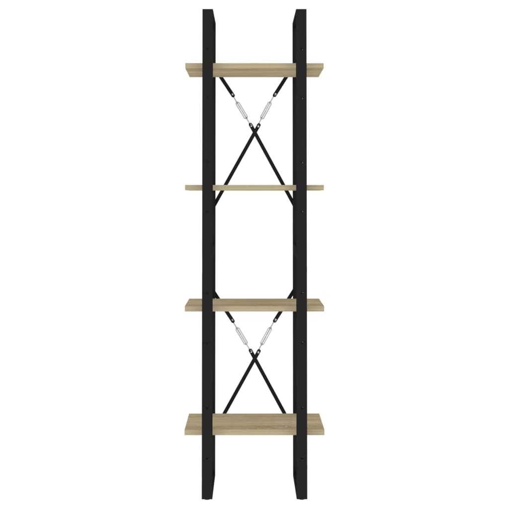 Bücherregal 2 Fächer Weiß 40x30x70 cm Holzwerkstoff