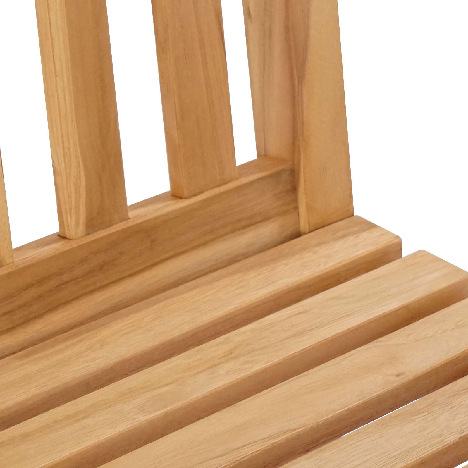 Barhocker 2 pcs Natur Massivholz Teak