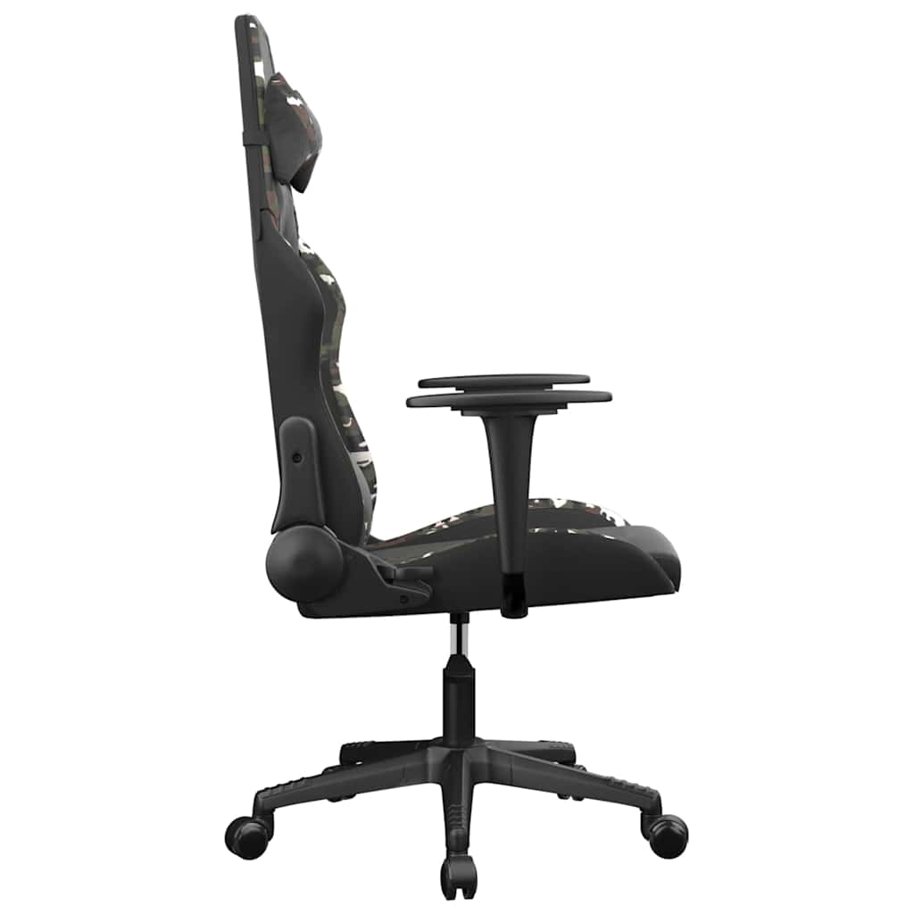 Gaming-Stuhl mit Massagefunktion Schwarz und Grün Kunstleder