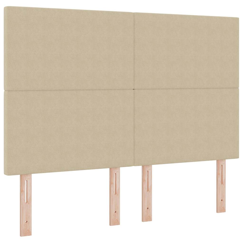 Kopfteil Hellgrau 80 cm Cordstoff