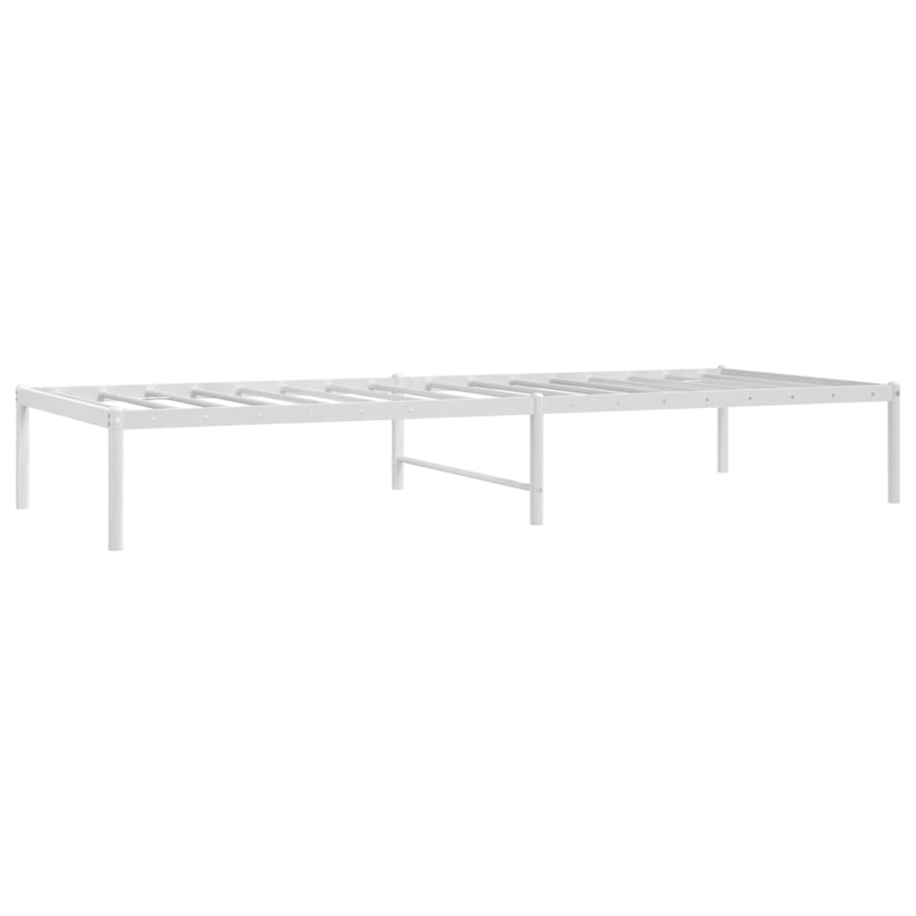 Bettgestell Metall Schwarz 75x190 cm