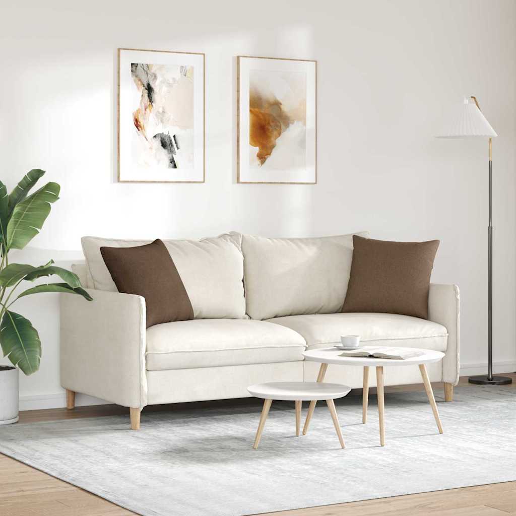Sofakissen 2 pcs Hellgrau 50 x 30 cm Stoff