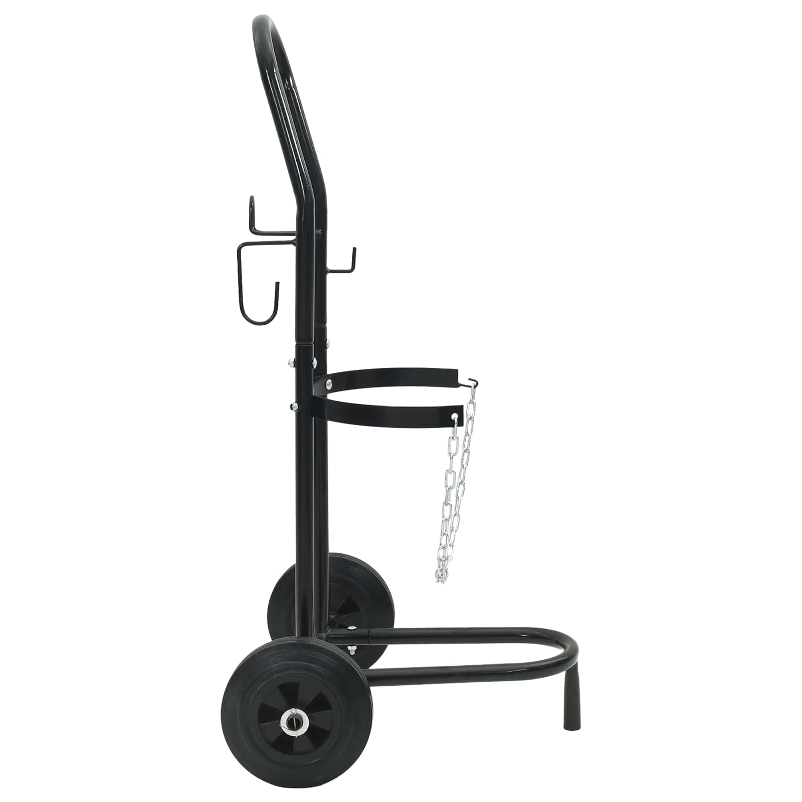 Handwagen Schwarz und Rot 49 x 49 x 101 cm Stahl